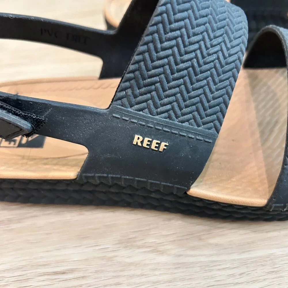 Women's Reef Water Vista Sandal Black/Tan Brand New!! Size 6 - Picture 4 of 4